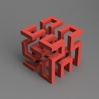 Small Hilbert Cube 3D Printing 165234