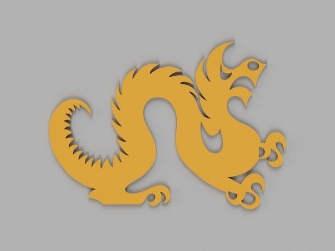 Drexel Dragon Cookie Cutter 3D Print 165245