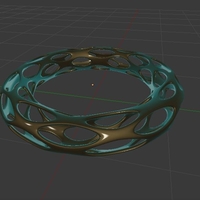 Small Voronoi Bracelet 3D Printing 165273