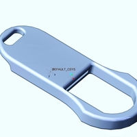 Small Penny Bottle Opener Keychain 3D Printing 165289