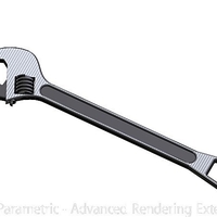 Small Print in Place Crescent Wrench with Bottle Opener 3D Printing 165294
