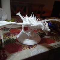 Small Dragon Skyrim with Base 3D Printing 165371