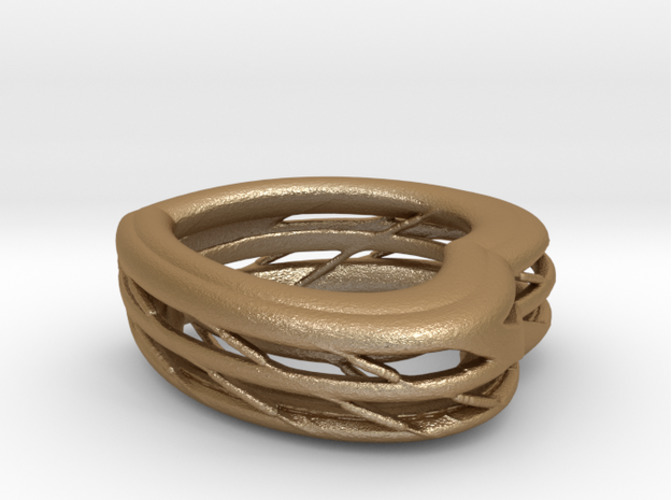 Stadium Heart Ring 3D Print 16551