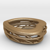 Small Stadium Heart Ring 3D Printing 16551