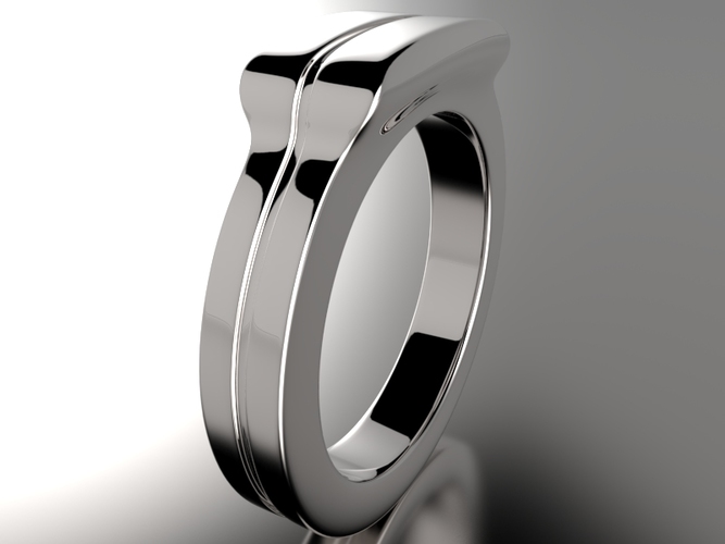 Channel ring 3D Print 16553