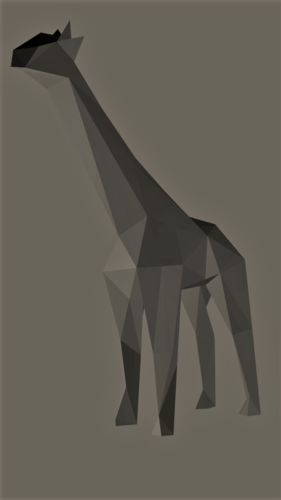 Low-Poly Giraffe 3D Print 165531
