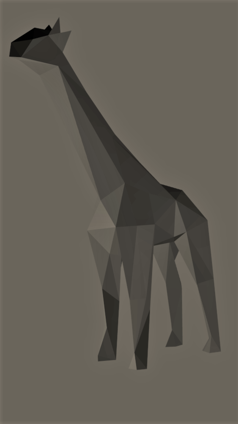 Low-Poly Giraffe