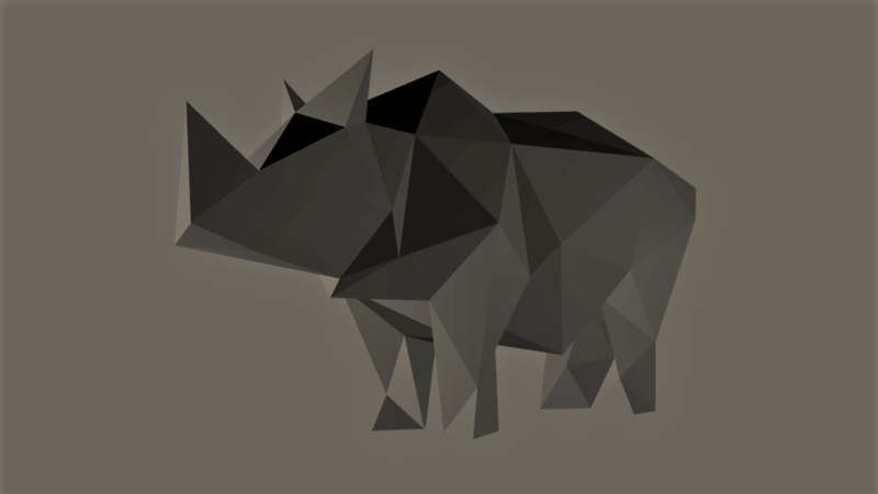 Low-Poly Rhino