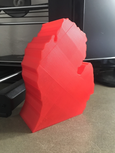 State of Michigan - Lower Peninsula 3D Print 165559