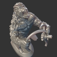 gorilla decoration on the hood of the car - Thumbnail 2