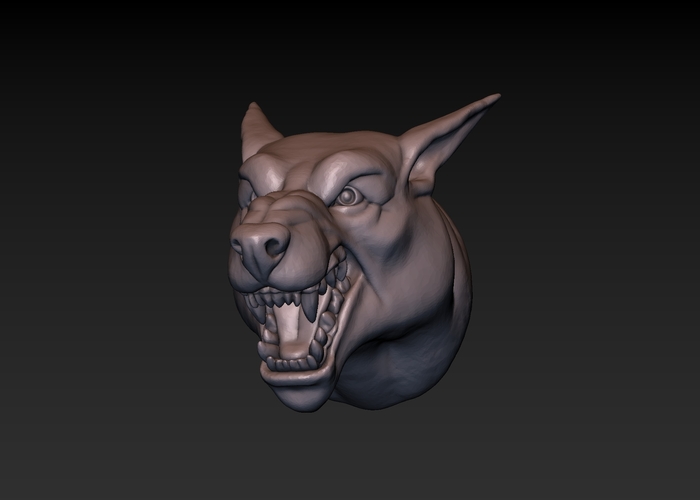 Dog head 3D Print 165783