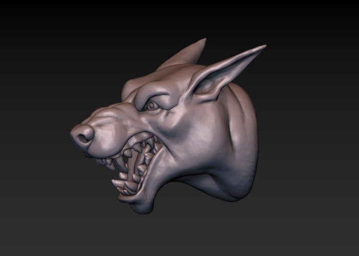 Dog head 3D Print 165784