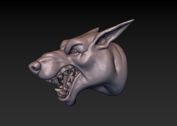 Dog head 3D Print 165785