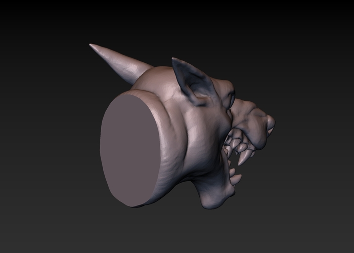 Dog head 3D Print 165786