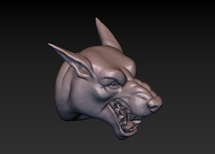 Dog head 3D Print 165787