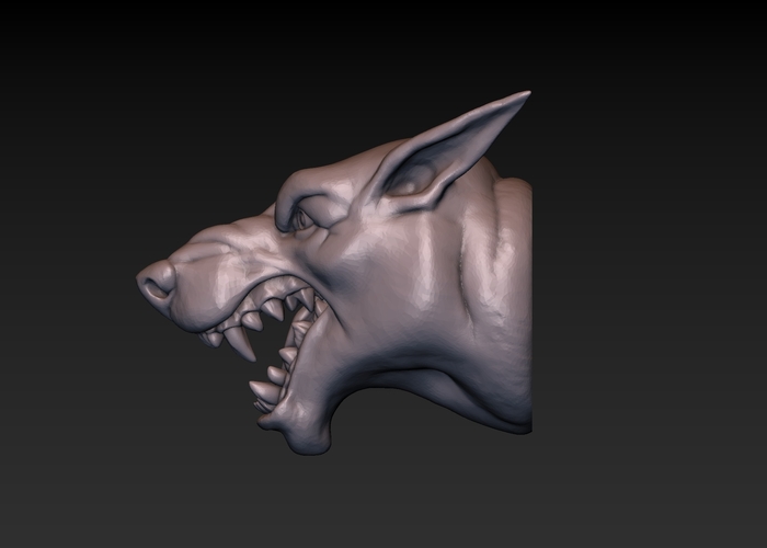 Dog head 3D Print 165789