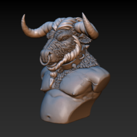 Minotaur bust - Thumbnail 2