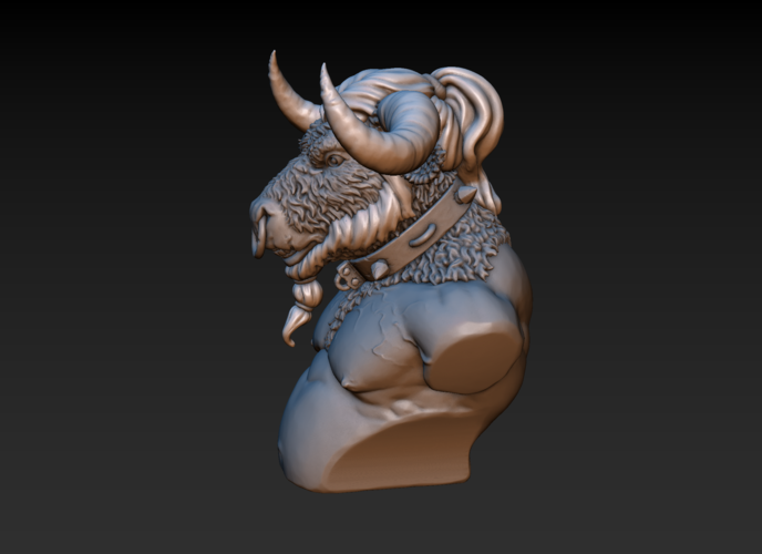 Minotaur bust 3D Print 165917
