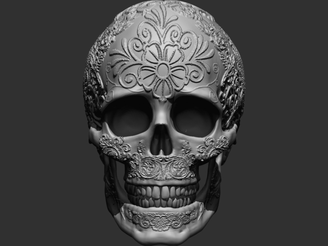 Ornament Skull 3D Print 165948