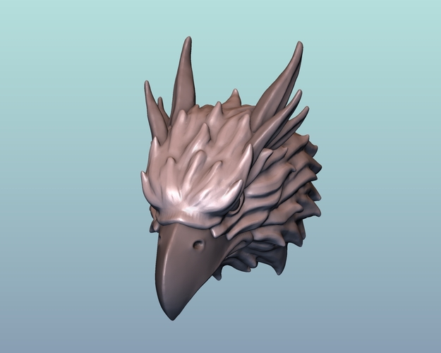 Griffin head Eagle head 3D Print 166011
