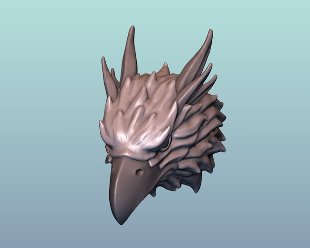 3D Printed Griffin head Eagle head by kovalev14 | Pinshape