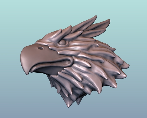 Griffin head Eagle head 3D Print 166012