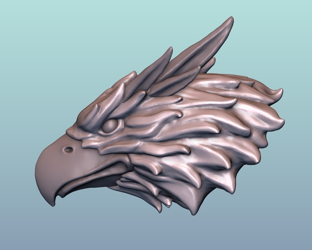 Griffin head Eagle head 3D Print 166013