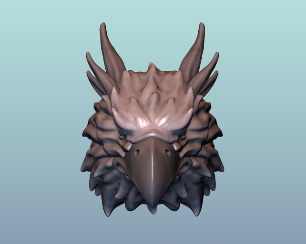 Griffin head Eagle head 3D Print 166014
