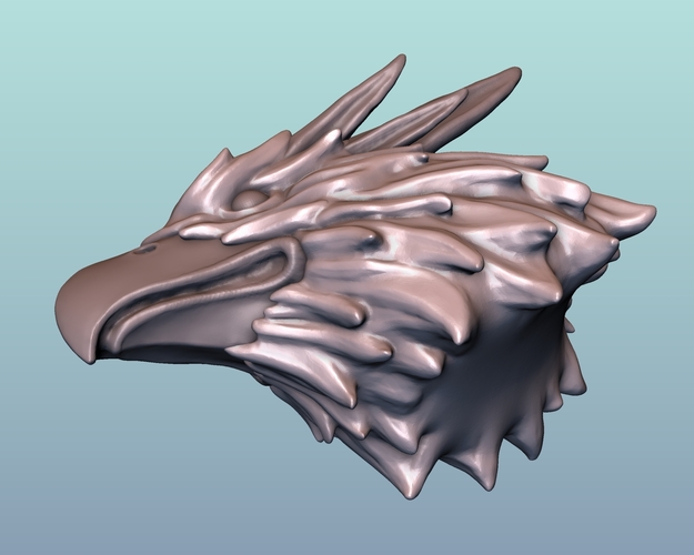 Griffin head Eagle head 3D Print 166018