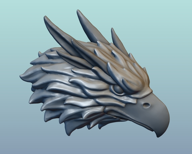 Griffin head Eagle head 3D Print 166019