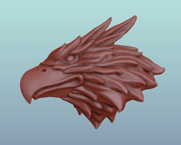 Griffin head Eagle head 3D Print 166022