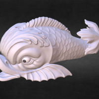 Small Dolphin fish 3D Printing 166026
