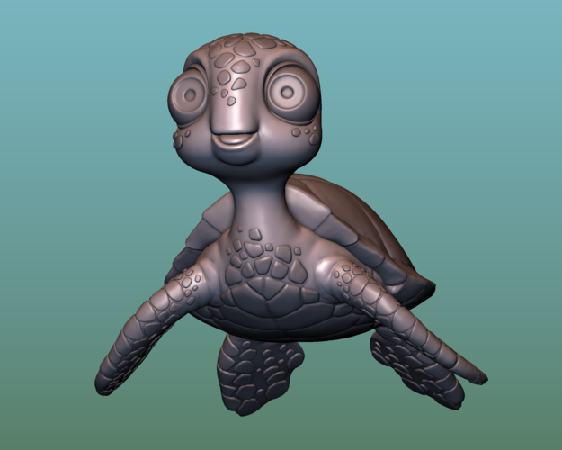 Turtle. Sea turtle cartoon 3D Print 166051