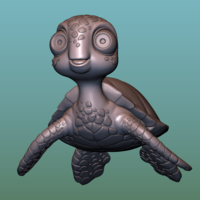 Turtle. Sea turtle cartoon - Thumbnail 2