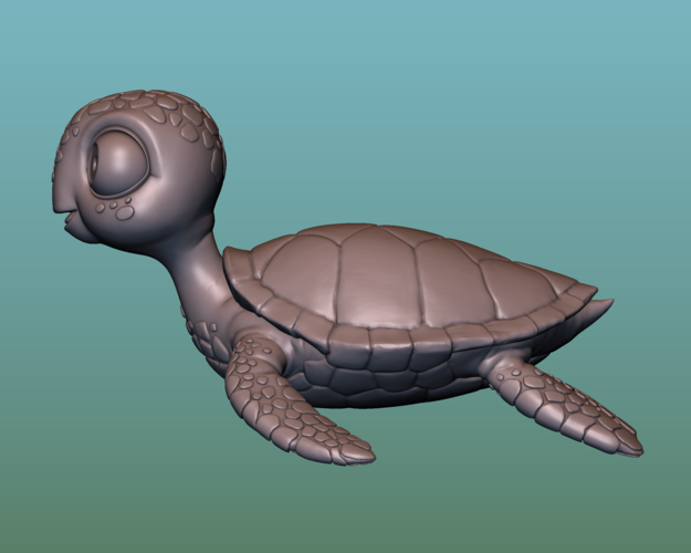 Turtle. Sea turtle cartoon 3D Print 166053