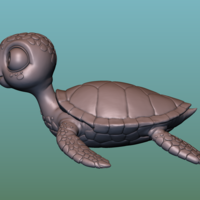 Turtle. Sea turtle cartoon - Thumbnail 4