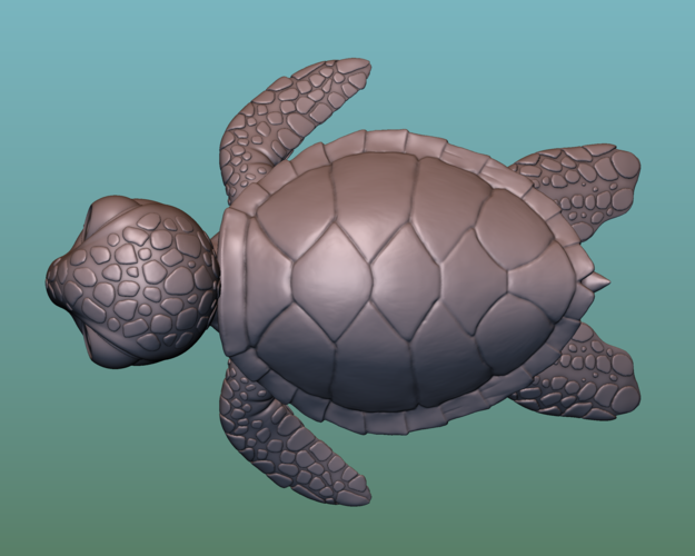 Turtle. Sea turtle cartoon 3D Print 166055