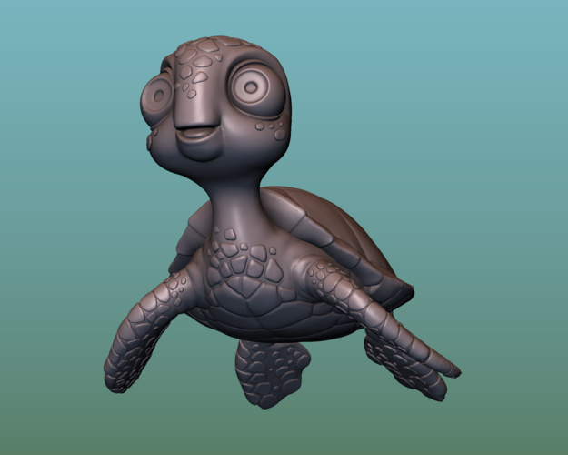 Turtle. Sea turtle cartoon 3D Print 166057