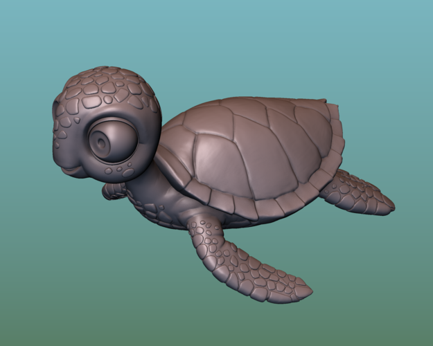 Turtle. Sea turtle cartoon 3D Print 166058