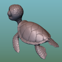 Turtle. Sea turtle cartoon - Thumbnail 10