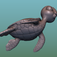 Turtle. Sea turtle cartoon - Thumbnail 12