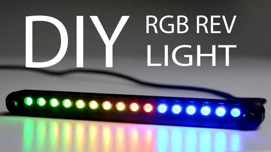 3D Printed RGB REV LIGHT CASE by AMSTUDIO | Pinshape