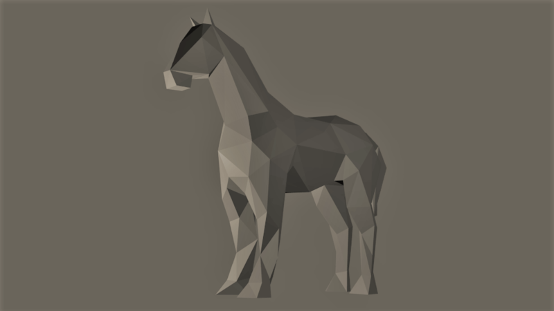 Low-Poly Horse