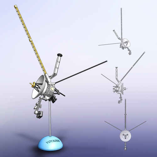 Voyager Satellite Desktop Model 3D Print 166336