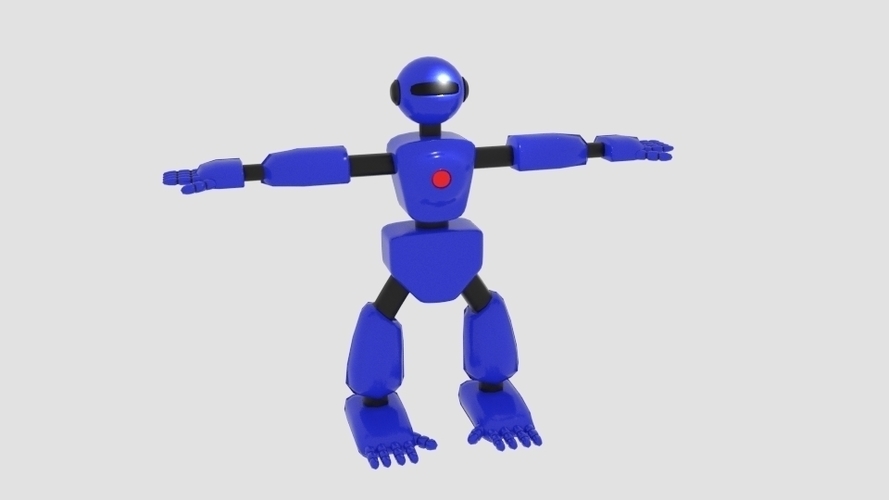 Robot Character Cartoon Bot 3D Print 166400