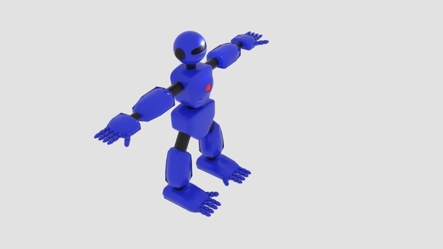 Robot Character Cartoon Bot 3D Print 166401