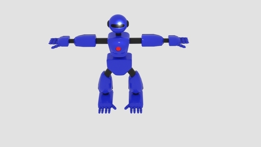 Robot Character Cartoon Bot 3D Print 166403