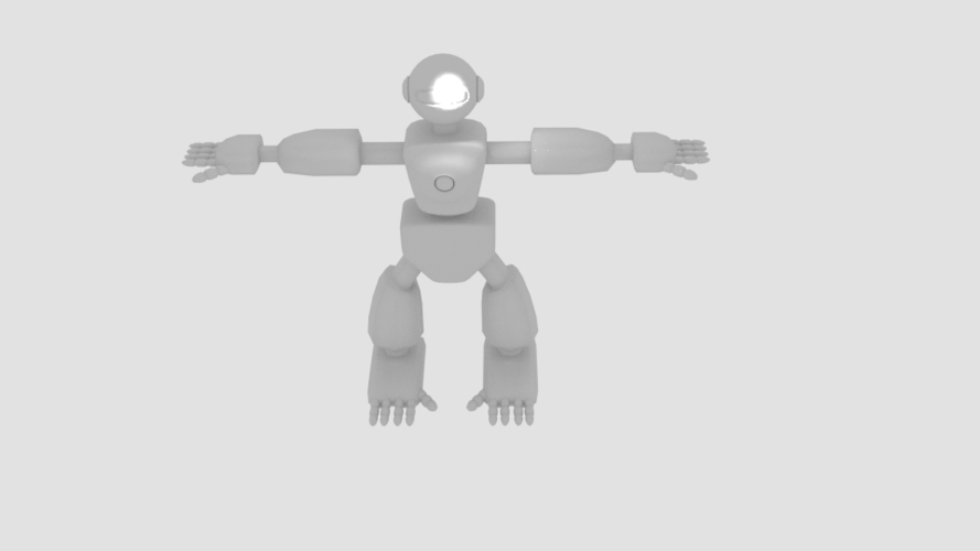 Robot Character Cartoon Bot 3D Print 166404