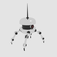 Small Burger Spy Bot 3D Printing 166406