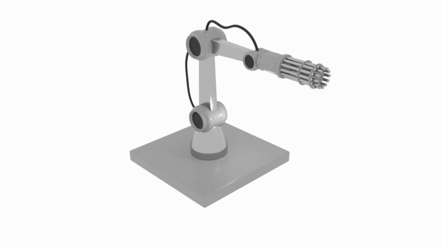 Gun Robot Arm 3D Print 166412